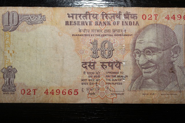 indická papírová měna